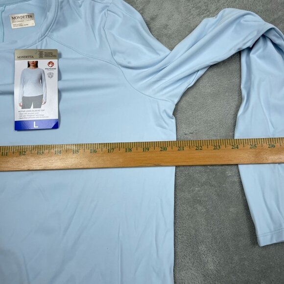 Mondetta Active Long Sleeve Top L Recycled Nylon Polygiene NWT 6593 - Picture 6 of 8